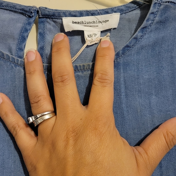 NWT Beach Lunch Lounge Collection Sz XS Boho Ruffle Sleeve - Picture 3 of 4